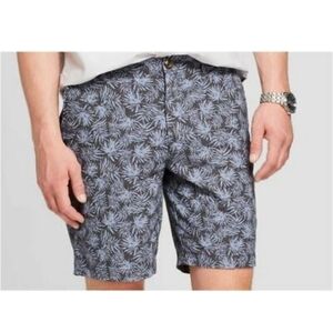 NEW Goodfellow Linden Shorts Palm Print Slim Fit 9" Inseam Mens Size 42